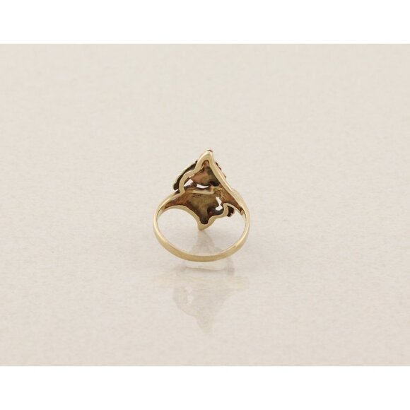 10k Yellow Gold Black Hills Gold Ring Size 4 3/4 Petite woman teen pinky - Picture 6 of 7